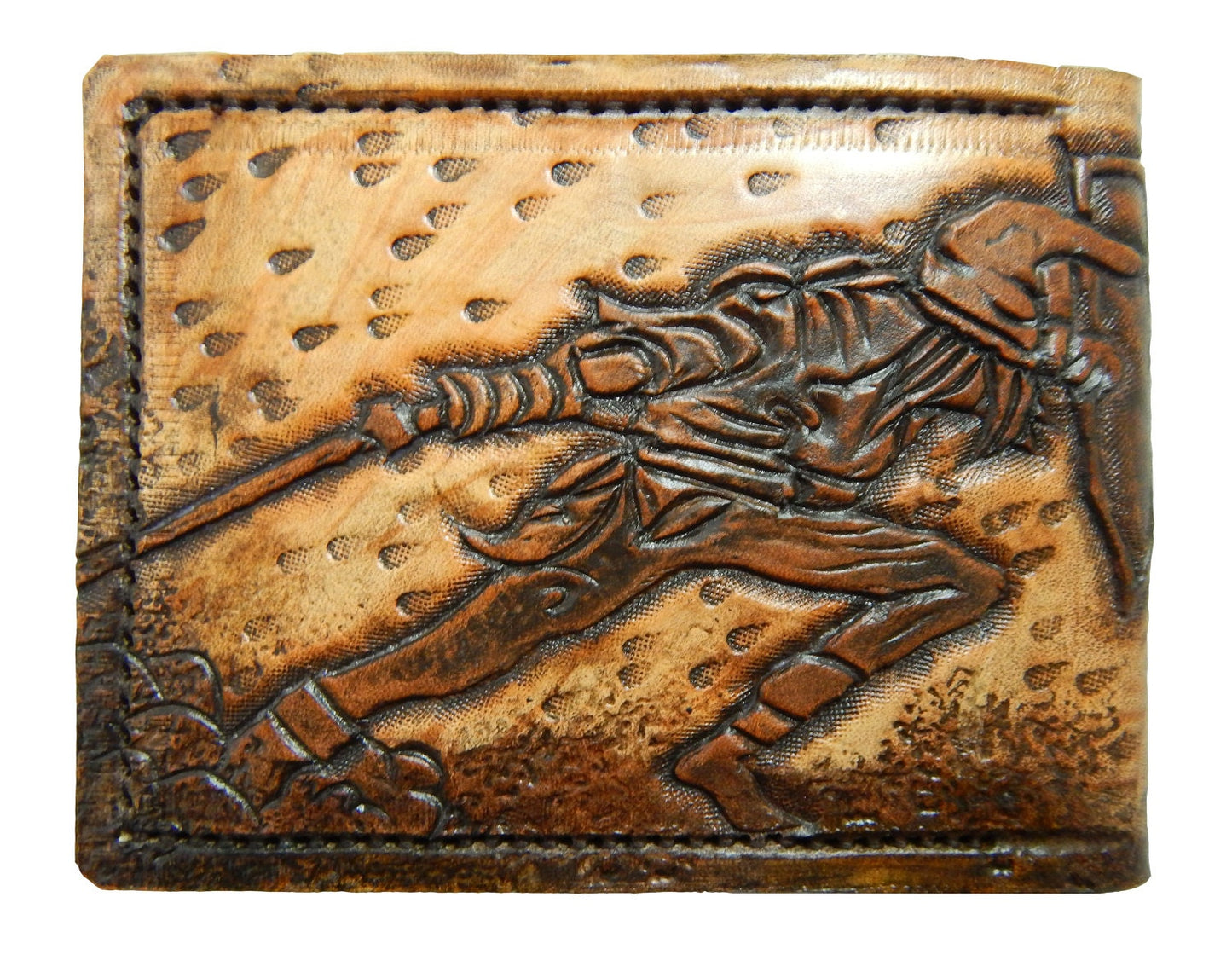 Dark Link leather wallet- brown version - Leather Bifold Wallet - Handcrafted Legend of Zelda Wallet - Link Wallet