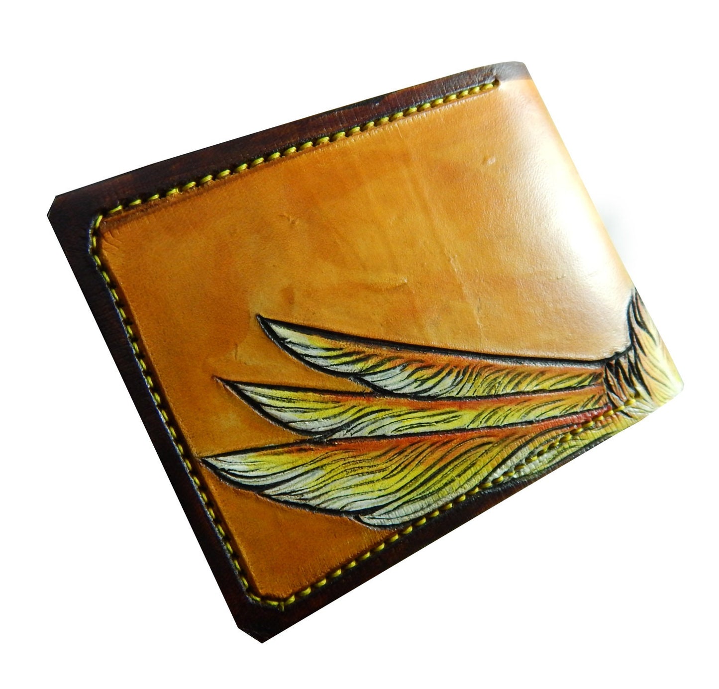 Chocobo Rider - Leather Bifold Wallet - Handcrafted Final Fantasy inspired Wallet -