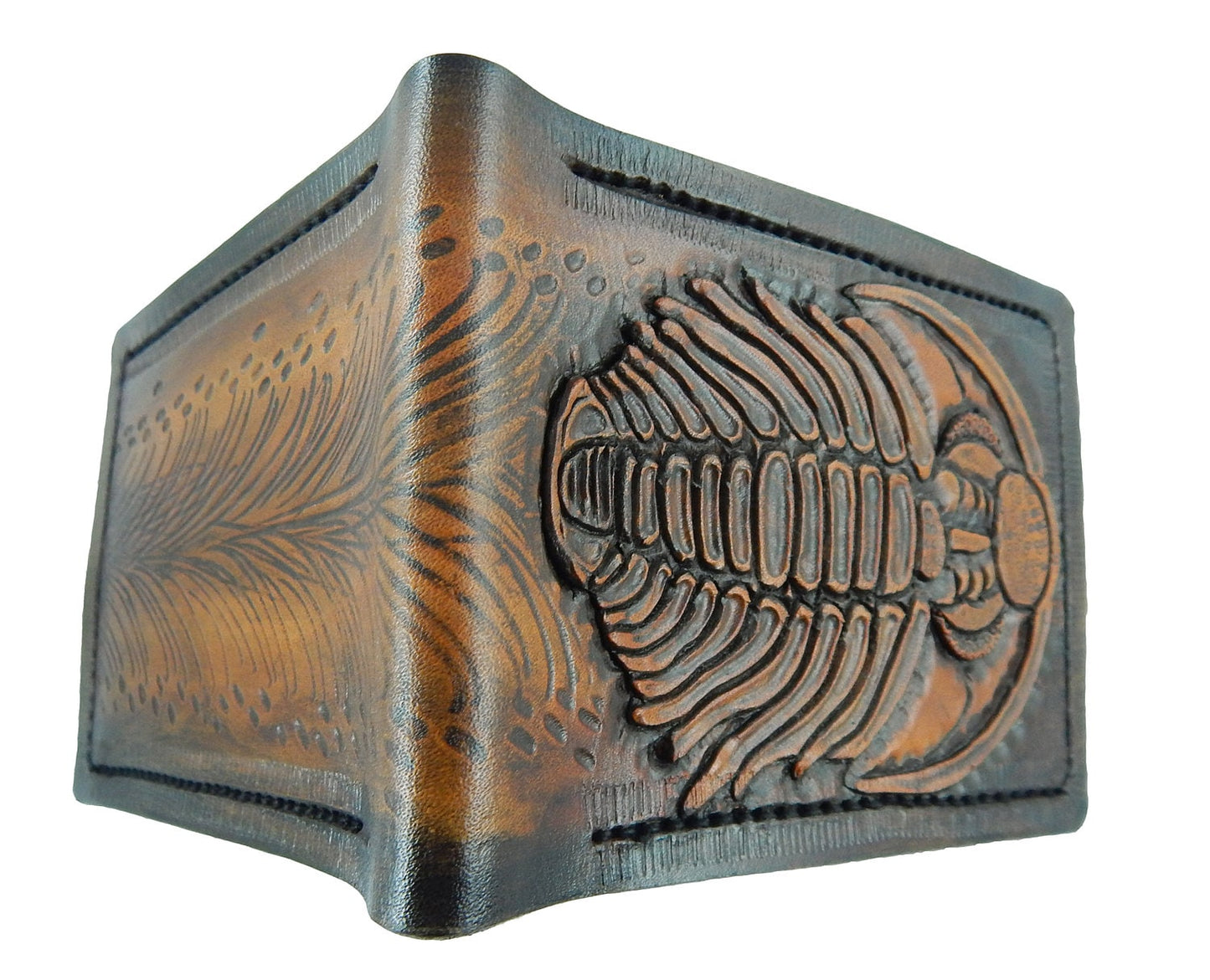 Trilobite Fossil - Leather Bifold Wallet - Handcrafted Wallet -
