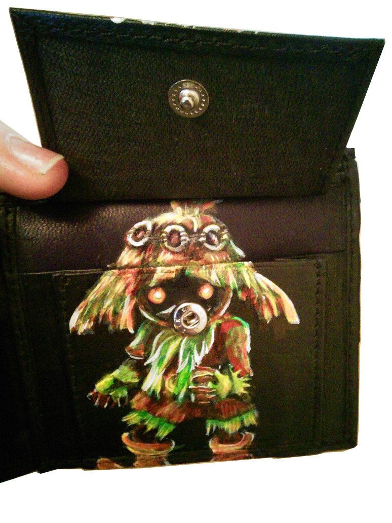 Revealing Skull Kid - Nocturne version - Majoras Mask leather wallet- - Leather Bifold Wallet - Handcrafted Legend of Zelda Wallet -