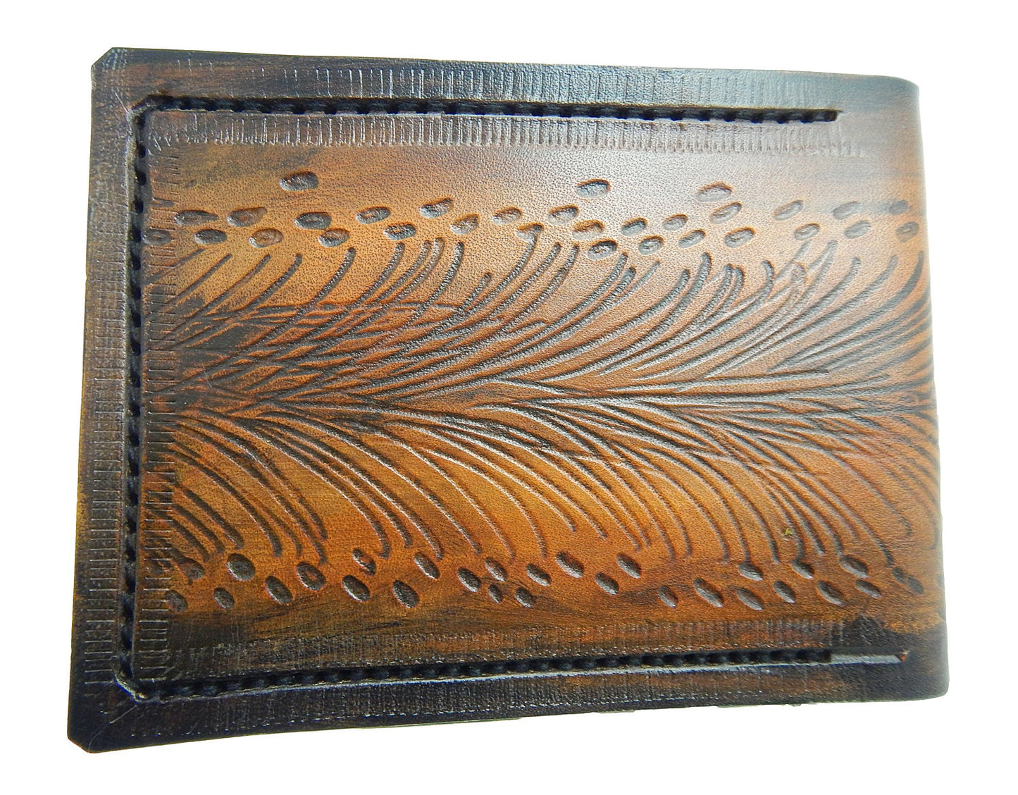 Trilobite Fossil - Leather Bifold Wallet - Handcrafted Wallet -