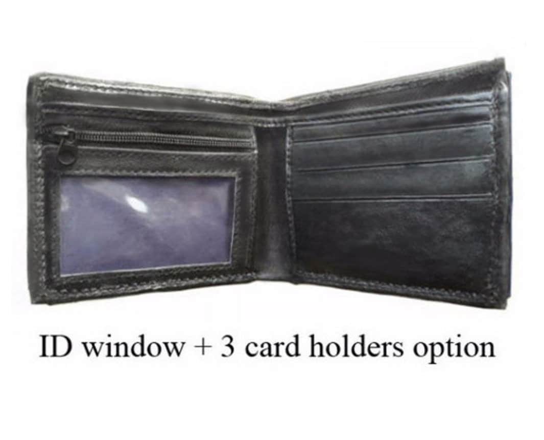 Chocobo Chick March yellow red black blue version - Tan Leather Bifold Wallet - Handcrafted Final Fantasy inspired Wallet - baby