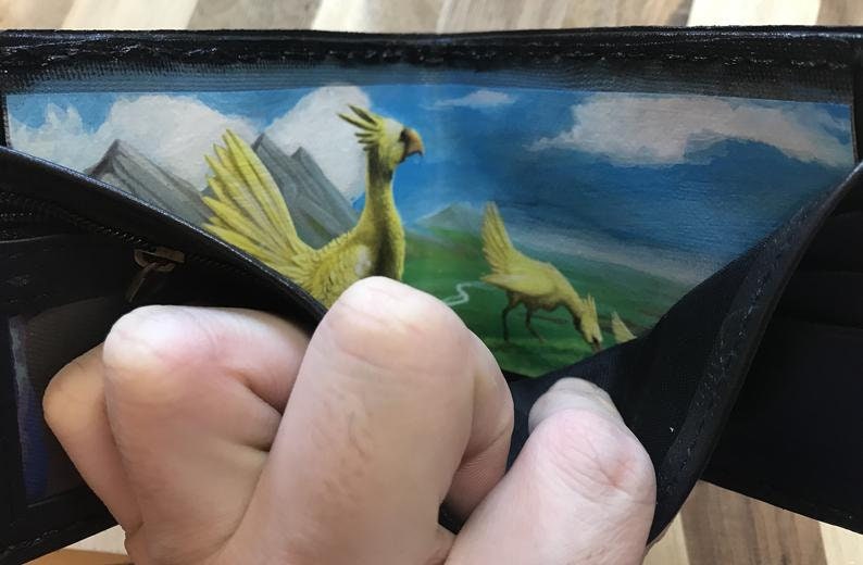Map of Spira - Leather Bifold Wallet - Handcrafted Final Fantasy X inspired Wallet -