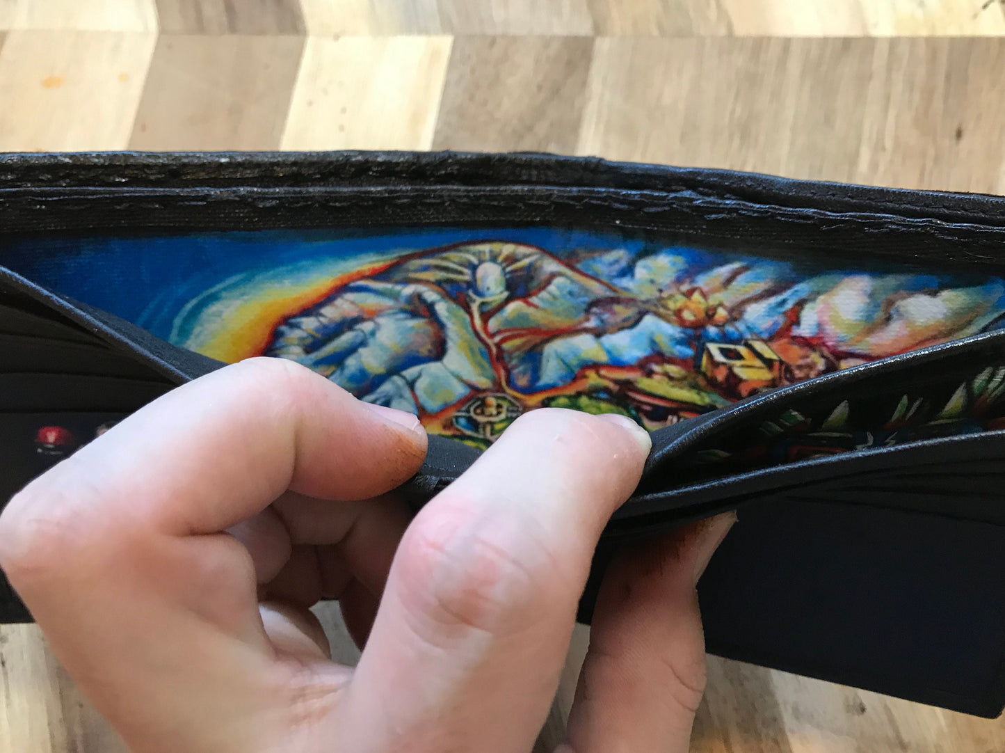 Add a map of Hyrule or Rupees in the note section of your wallet.