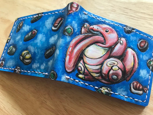 Likitung in hot sushi - Leather Bifold Wallet - Handcrafted Wallet -