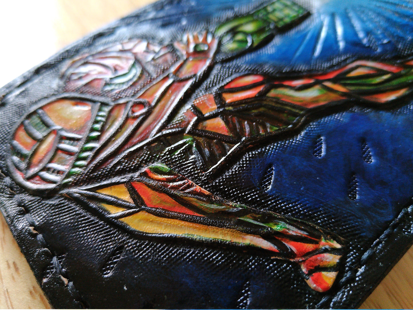 Super Metroid - Hyrule shield - Leather Bifold Wallet - Handcrafted Wallet -