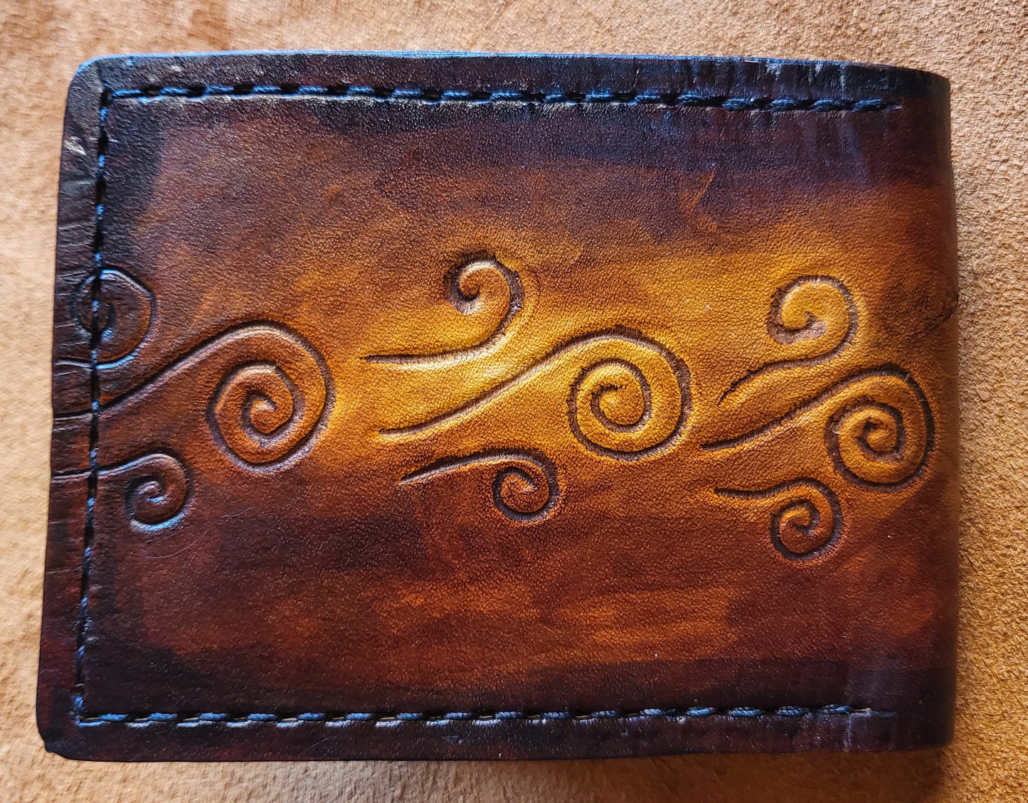 Wind Fish - Link's Awakenng - leather wallet- Leather Bifold Wallet - Handcrafted Legend of Zelda Wallet - Link Wallet