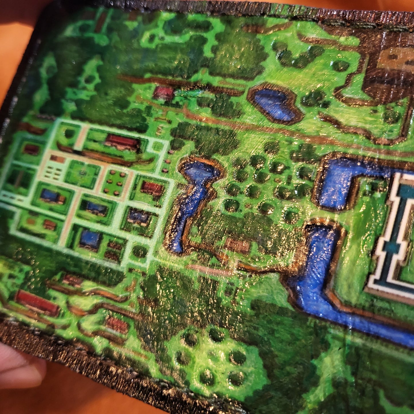 A Link to the past map wallet - leather wallet- Leather Bifold Wallet - Handcrafted Legend of Zelda Wallet - Link Wallet