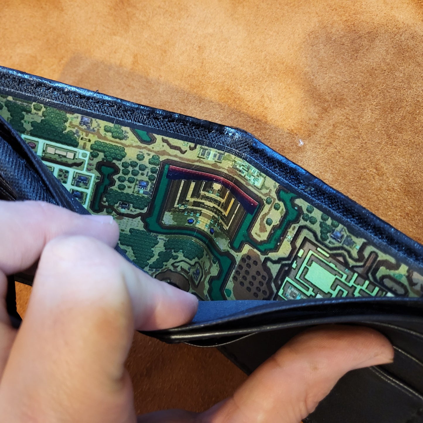 A Link to the past map wallet - leather wallet- Leather Bifold Wallet - Handcrafted Legend of Zelda Wallet - Link Wallet