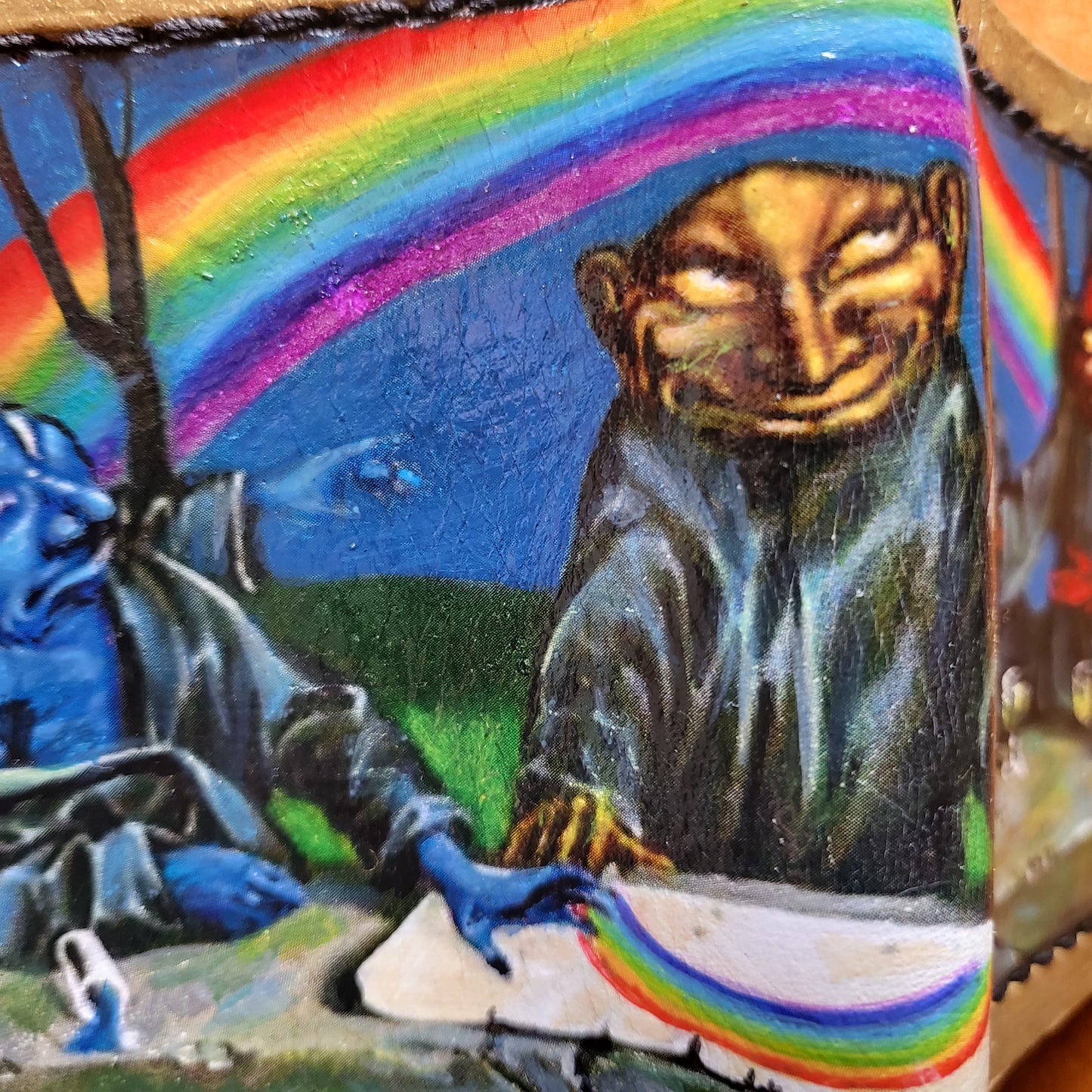 Rainbow Goblins soft Leather Bifold Wallet