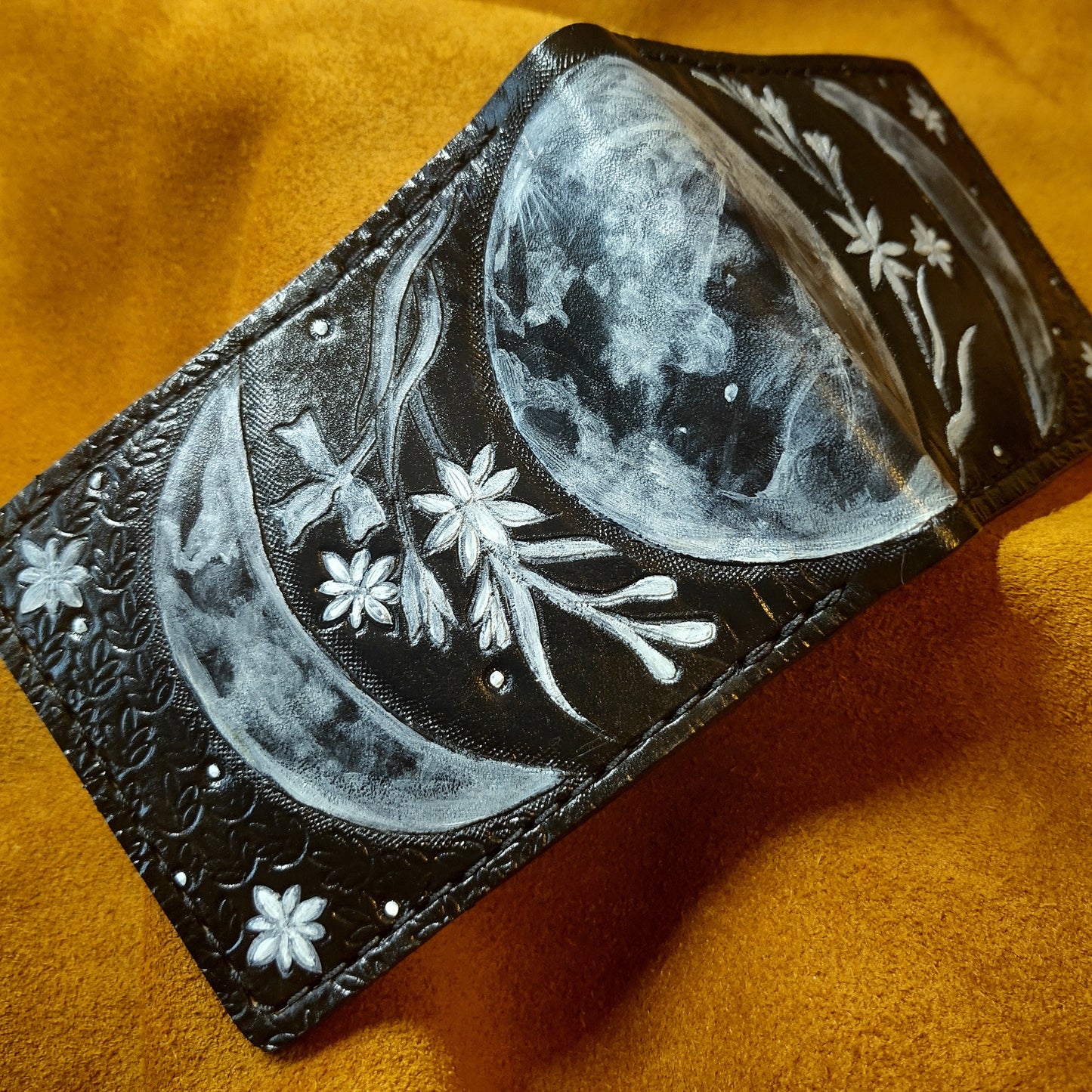 Moon Phases - Leather Bifold Wallet
