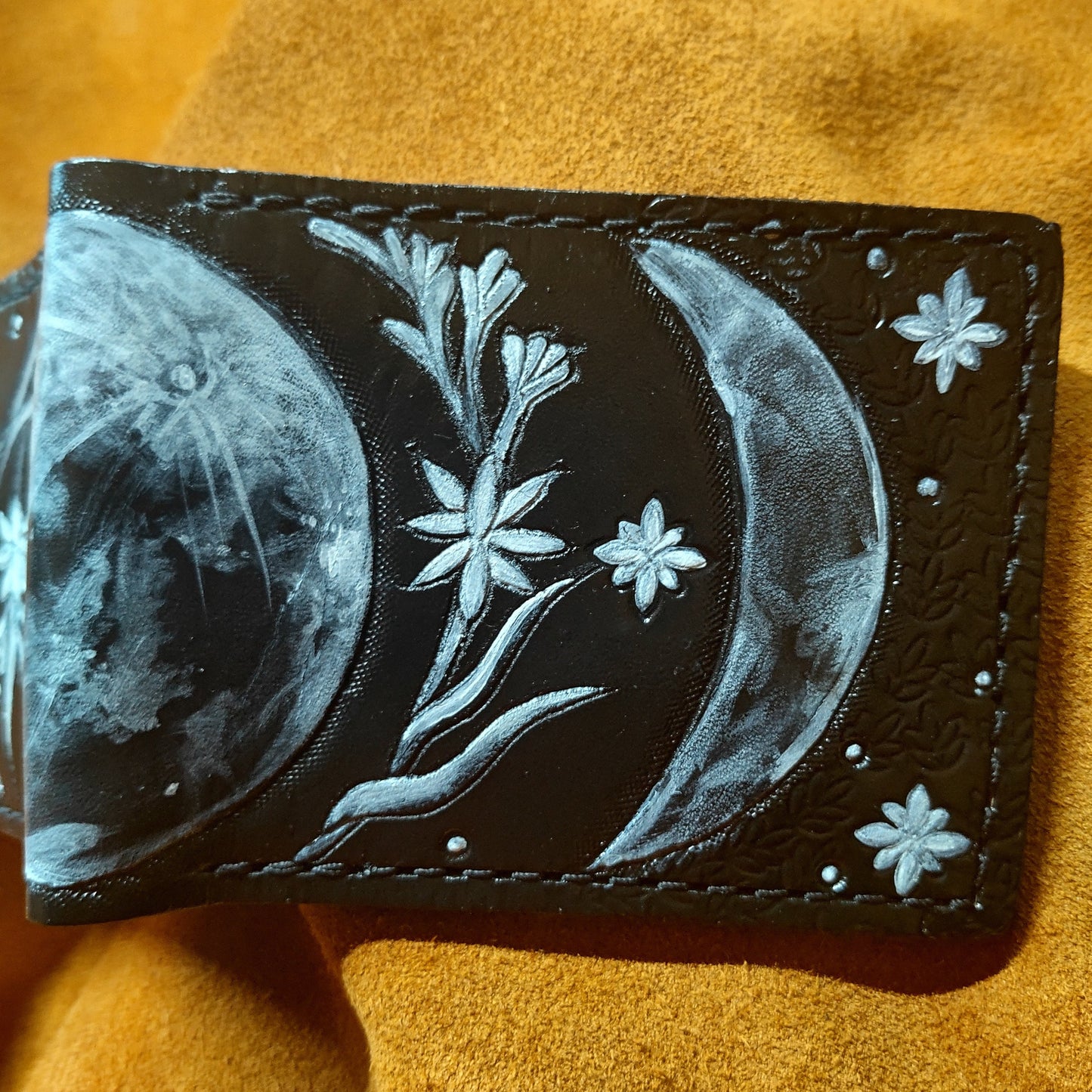 Moon Phases - Leather Bifold Wallet