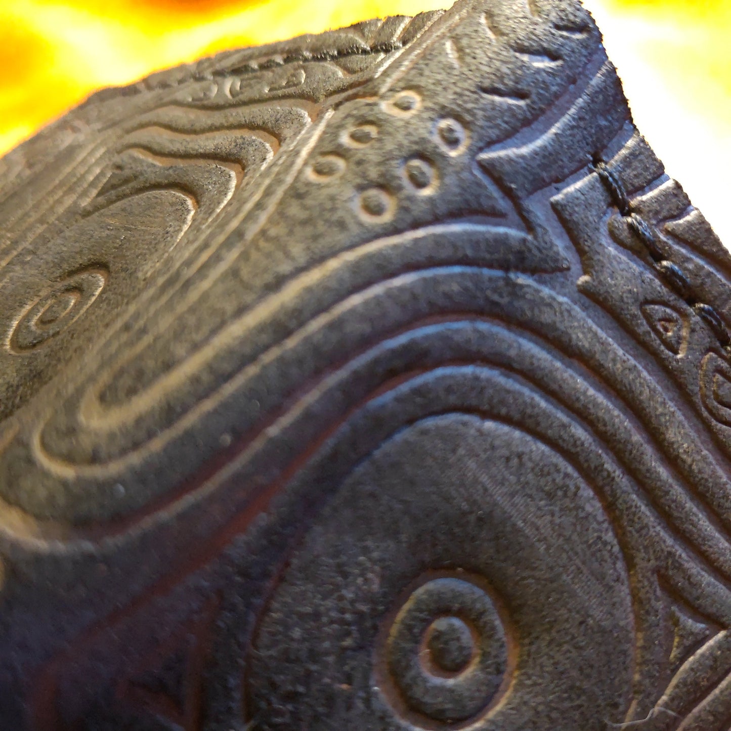 Suede Majoras Mask Leather wallet Black version