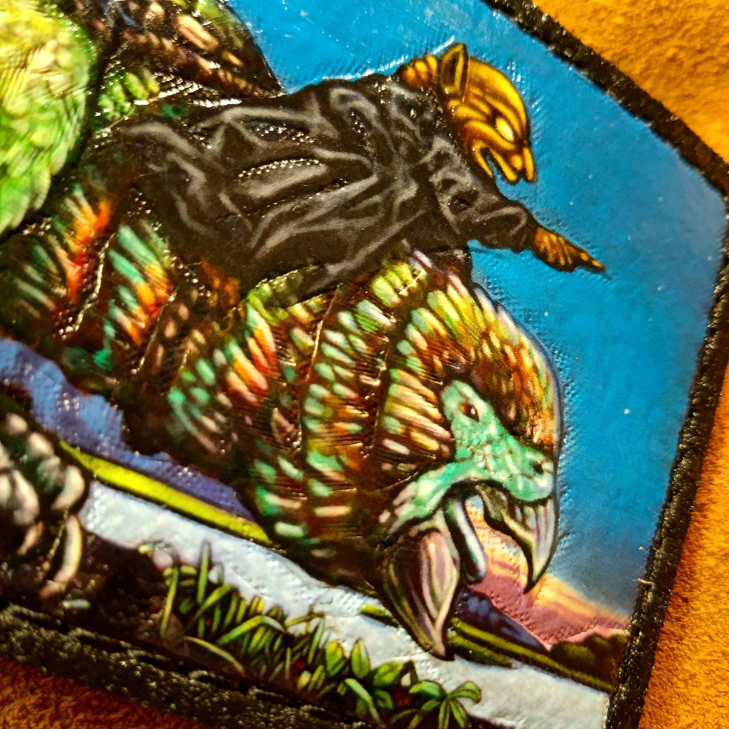 Goblin Beakdog riders version 2 - Soft Leather Bifold Wallet - Dwarf Fortress inspired Wallet -