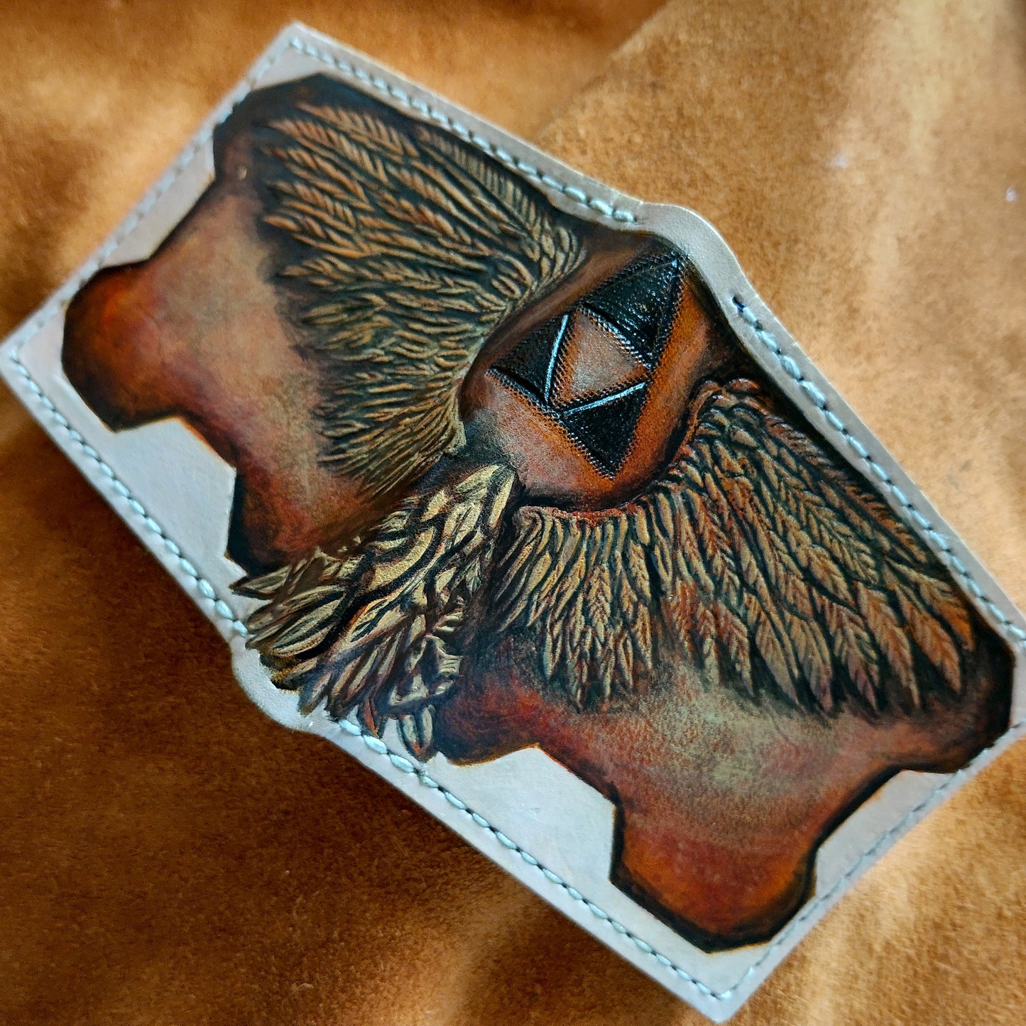 Wings of Hyrule leather wallet- Leather Bifold Wallet - Handcrafted Legend of Zelda Wallet - Link Wallet