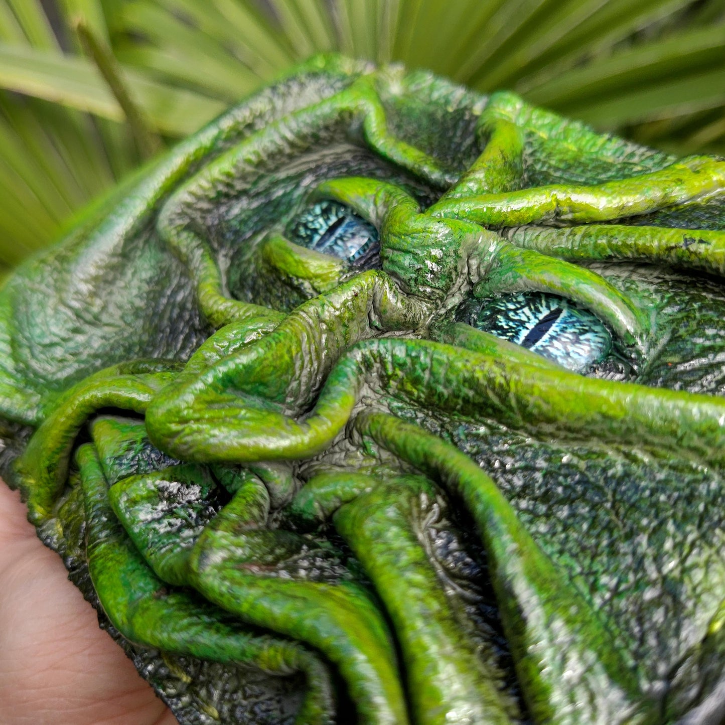 Green Man- Forest spirit - Leather wallet.