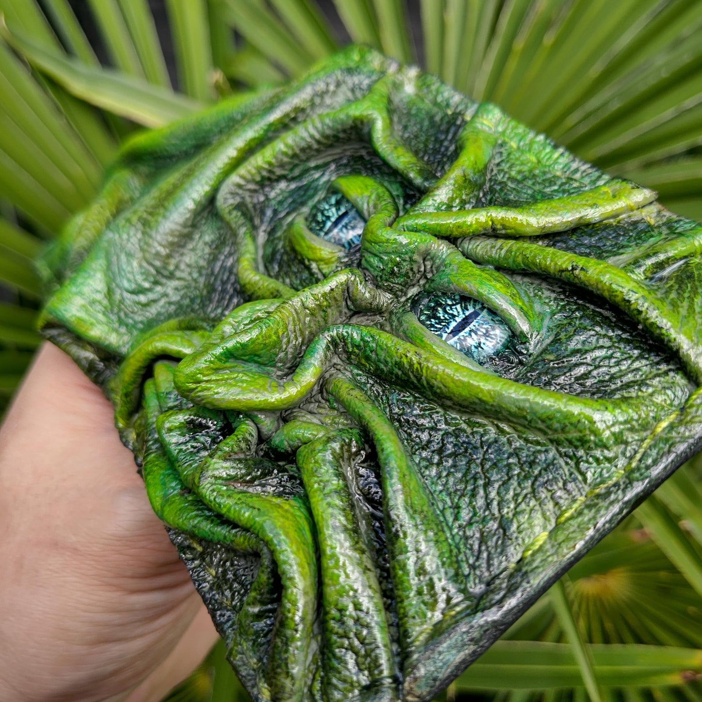 Green Man- Forest spirit - Leather wallet.