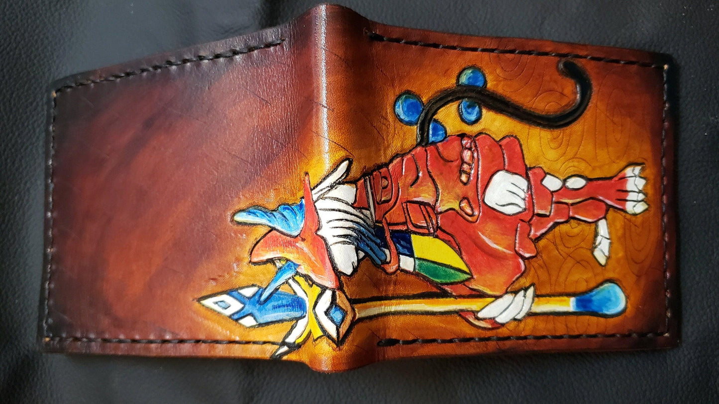 Freya Crescent - Leather Bifold Wallet - Handcrafted Final Fantasy inspired Wallet -