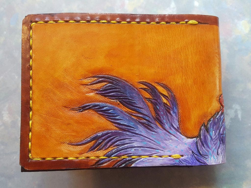 FF14 Chocobo Rider - Leather Bifold Wallet - Handcrafted Final Fantasy 14 inspired Wallet -
