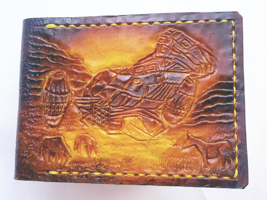 Serenity Landing - Leather Bifold Wallet - Handcrafted Wallet -