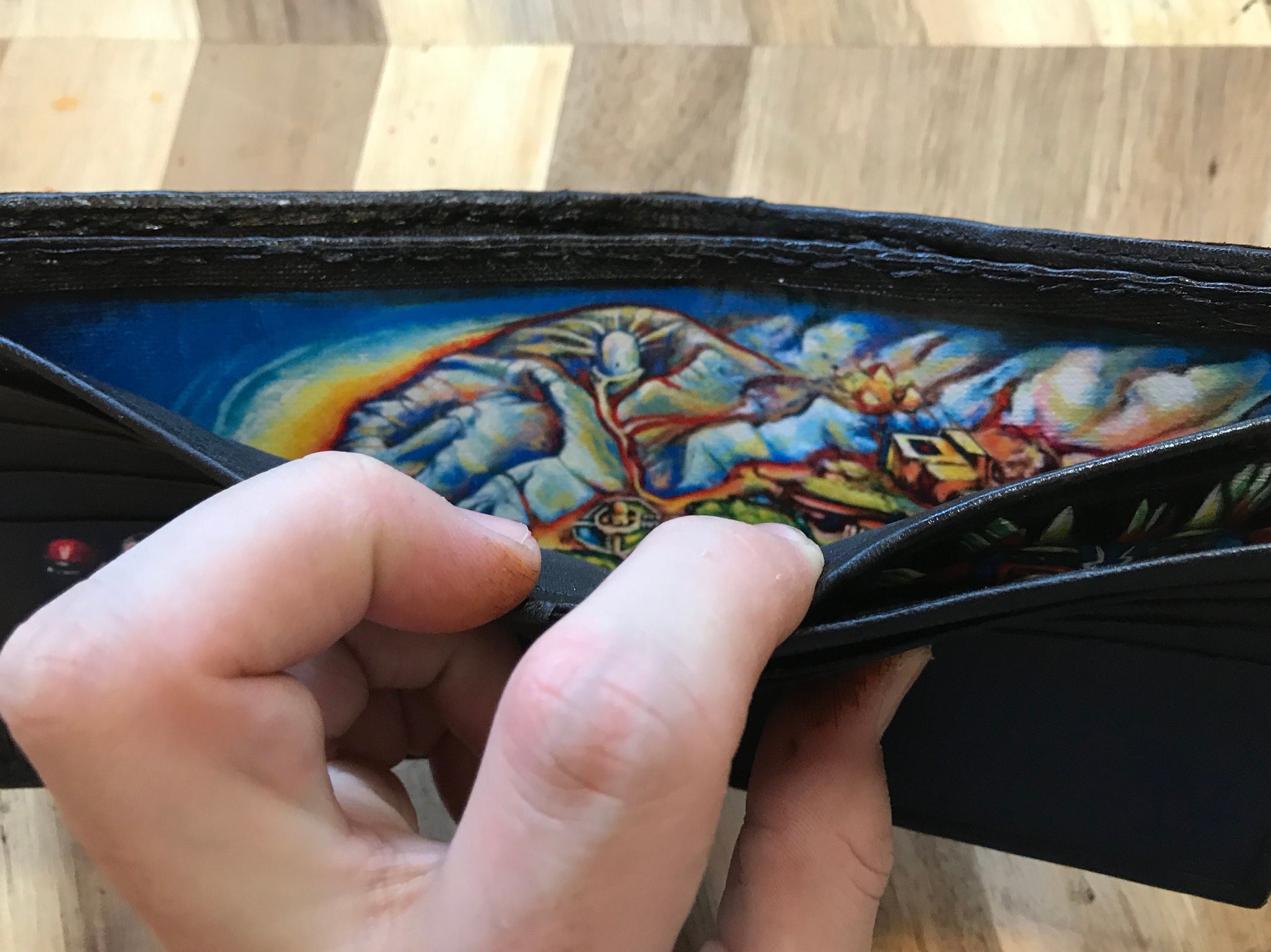 Add a map of Hyrule or Rupees in the note section of your wallet.