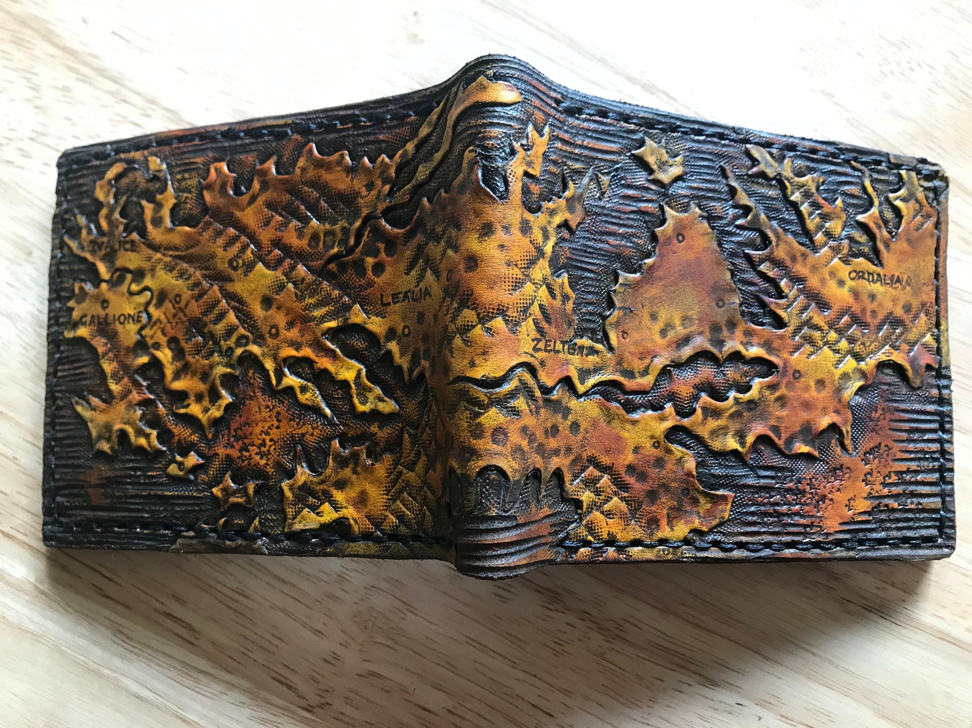 Map of Ivalice - Final Fantasy 12 - Bifold Wallet - Handcrafted Wallet -