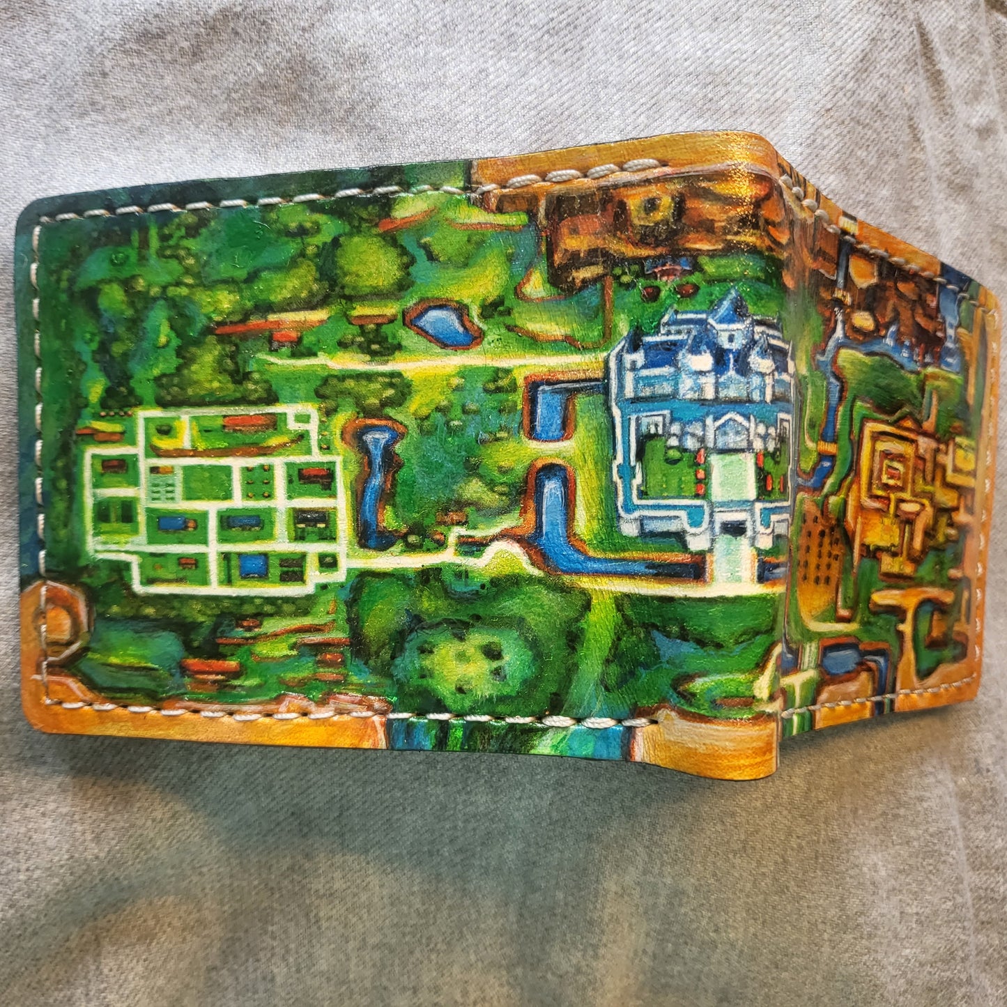 A Link to the past map wallet version 2 - leather wallet- Leather Bifold Wallet - Handcrafted Legend of Zelda Wallet - Link Wallet
