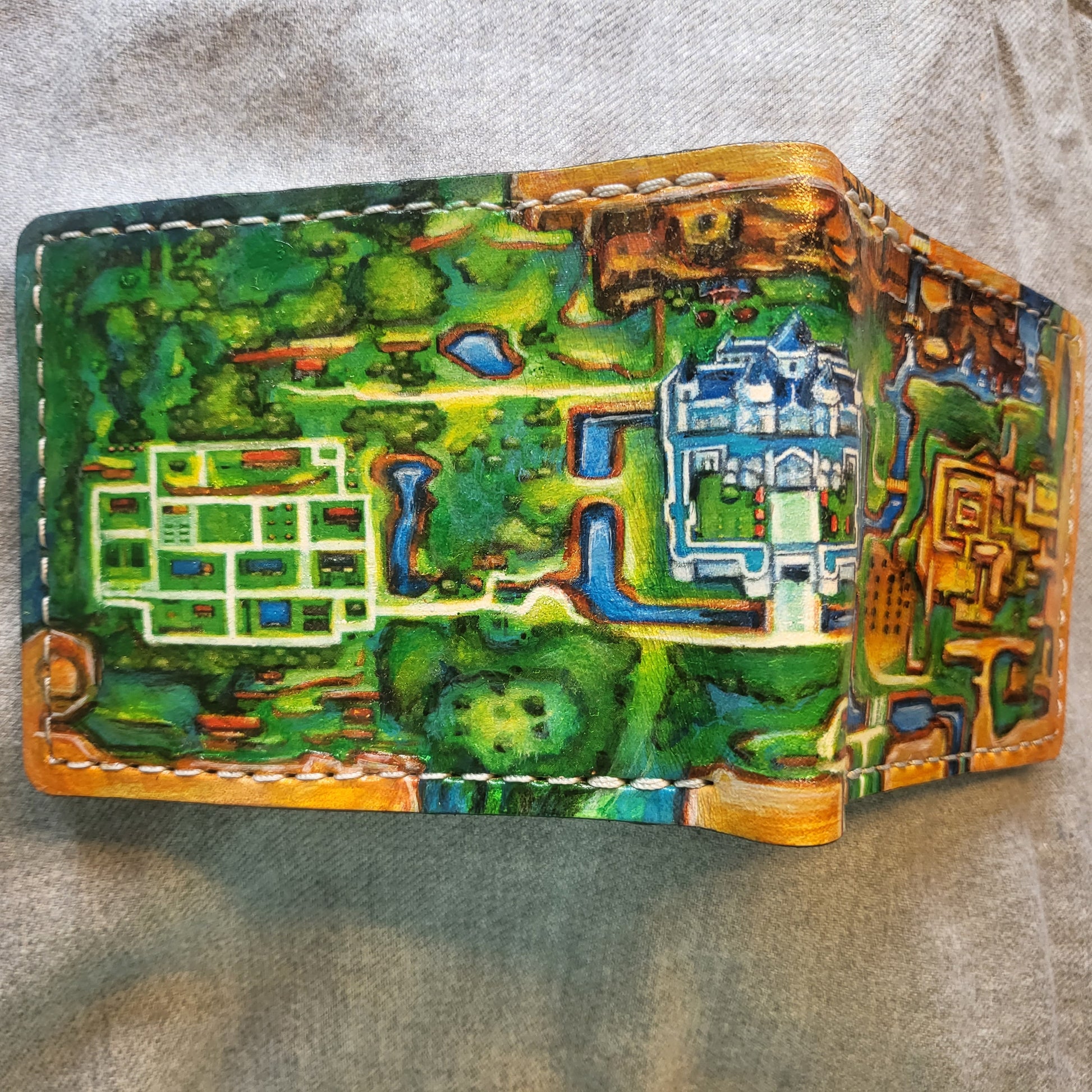 A Link to the past map wallet version 2 - leather wallet- Leather Bifold Wallet - Handcrafted Legend of Zelda Wallet - Link Wallet
