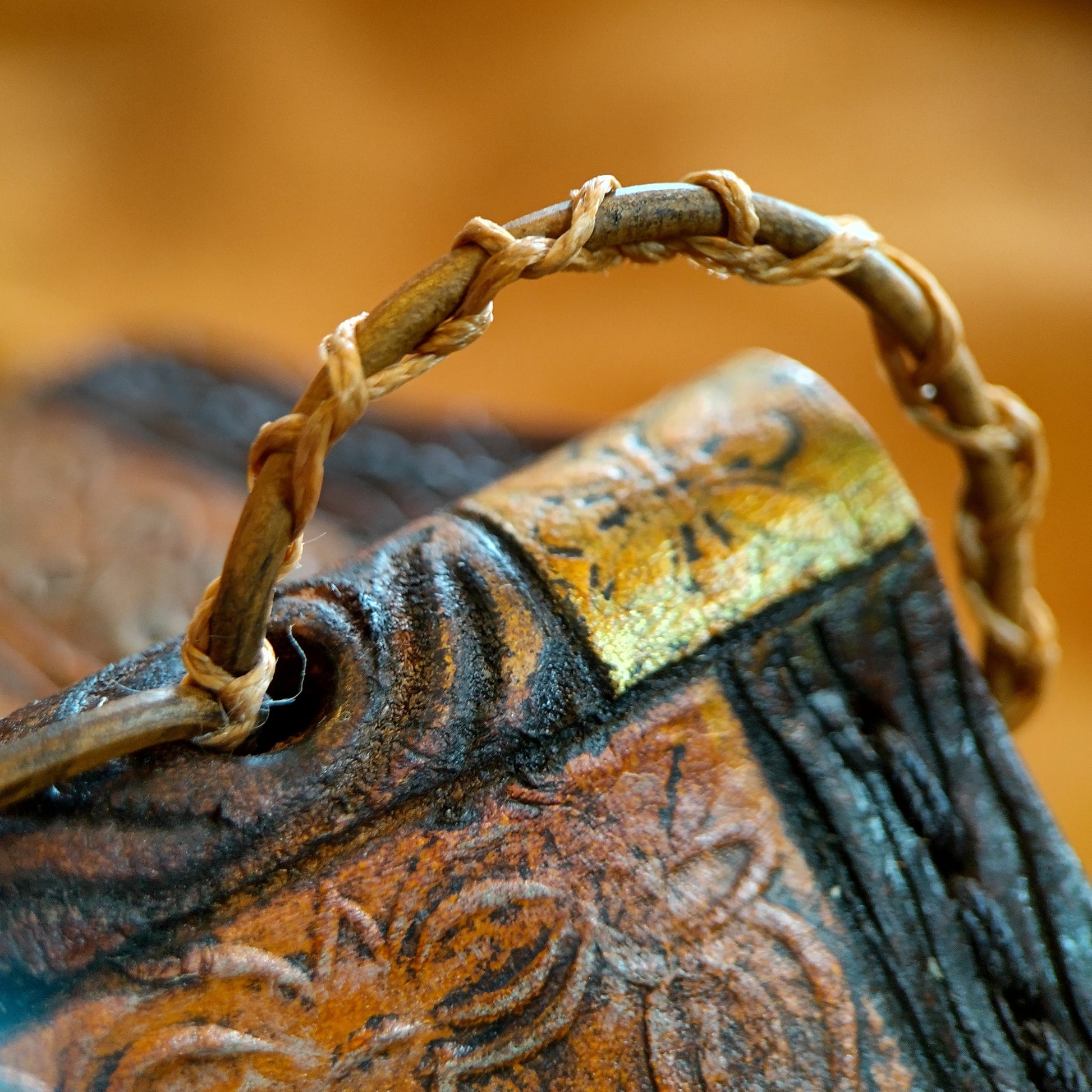 Spell book style wallet - Mystic - Leather wallet.
