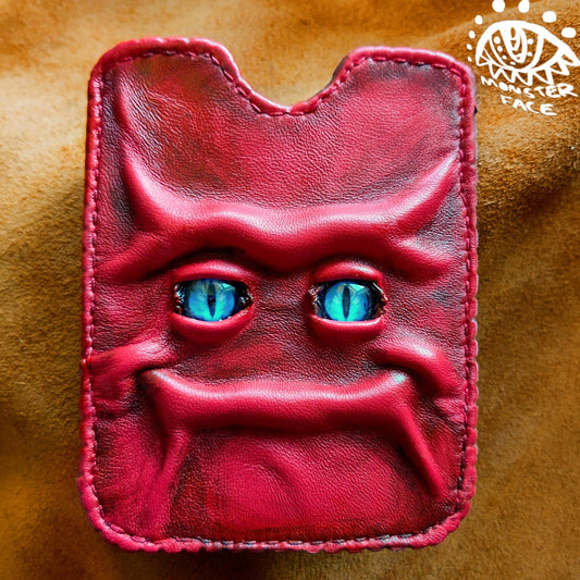 Red Monster face - Passport holder - sleeve