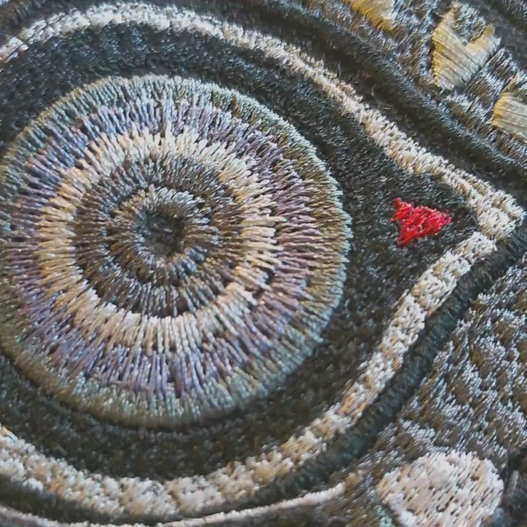 Majoras Mask textile/leather wallet- Blood Moon - silver - Leather Bifold Wallet - Handcrafted Legend of Zelda Wallet - Link Wallet