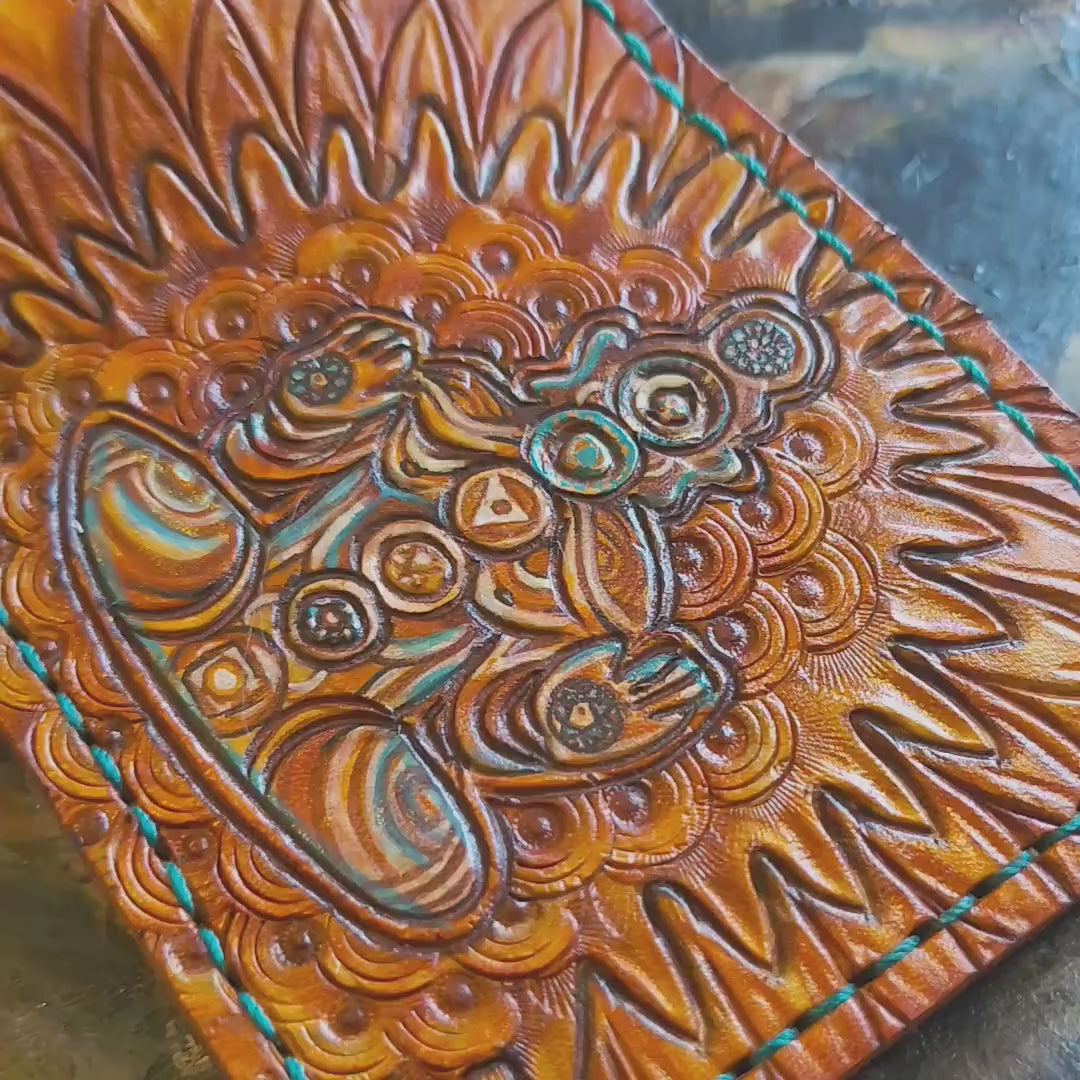 Meditation- Traveler - Bifold Wallet - Handcrafted Wallet -
