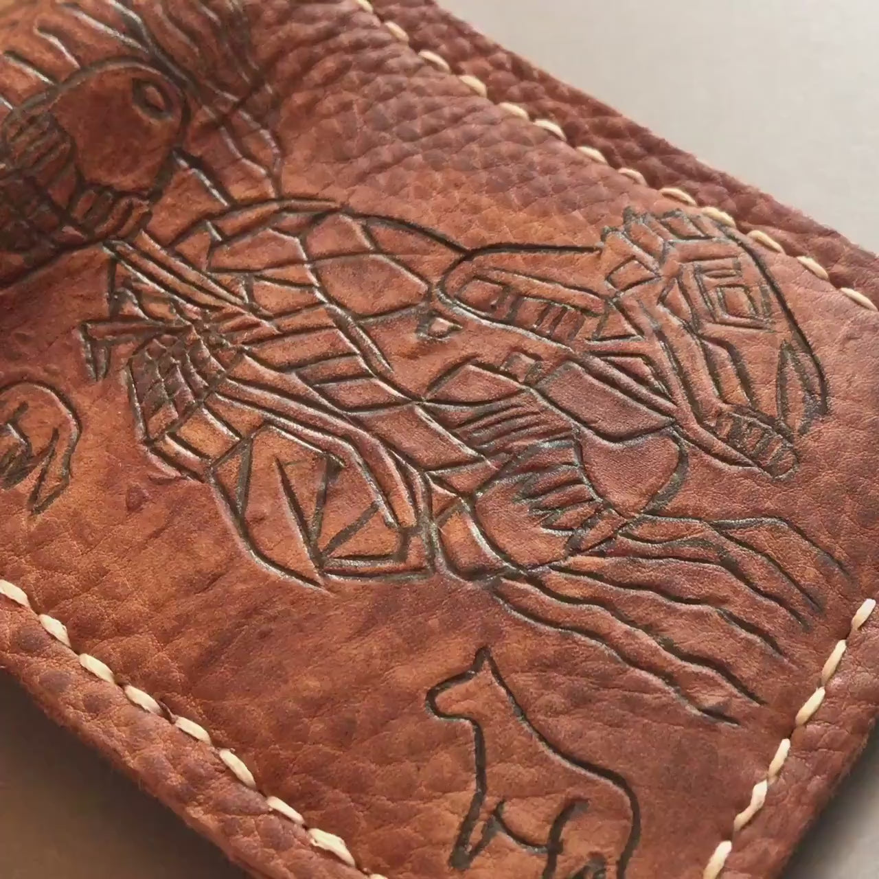 Soft Serenity vessel  Leather wallet.