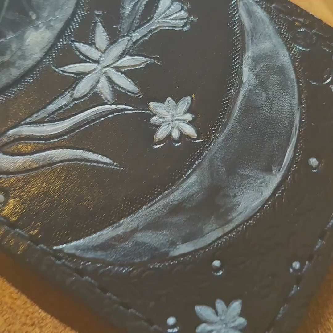 Moon Phases - Leather Bifold Wallet