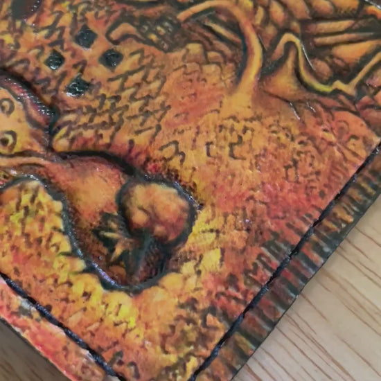 Map of Hyrule leather wallet- Leather Bifold Wallet - Handcrafted Legend of Zelda Wallet - Link Wallet