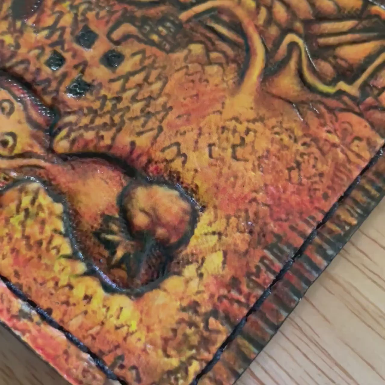 Map of Hyrule leather wallet- Leather Bifold Wallet - Handcrafted Legend of Zelda Wallet - Link Wallet