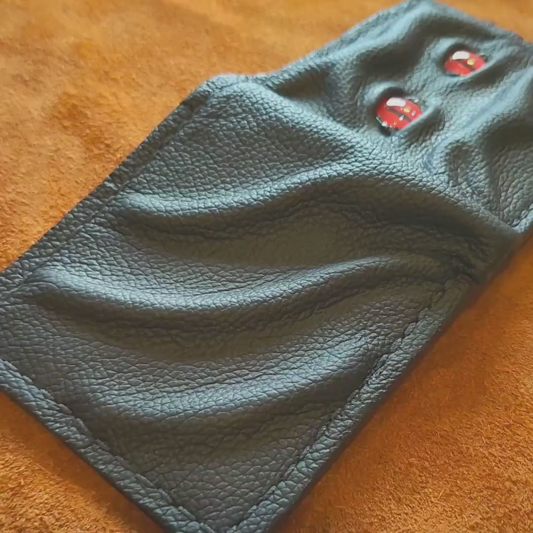 Enderman Red eyes -Grumpy Shmuggle face wallet