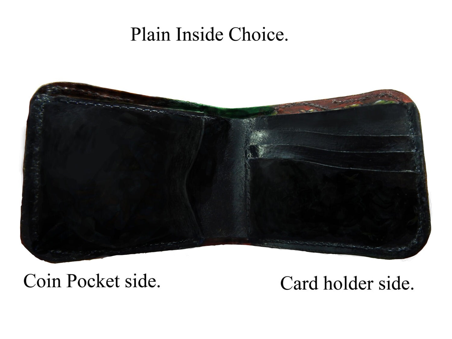 Dark link - brown - Mask Slim type leather wallet- Leather Bifold Wallet - Handcrafted Legend of Zelda Wallet - Link Wallet