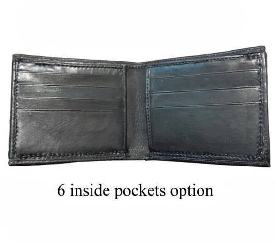 Wind Waker leather wallet- Dark Brown and ivory colour - Leather Bifold Wallet - Handcrafted Legend of Zelda Wallet - Link Wallet