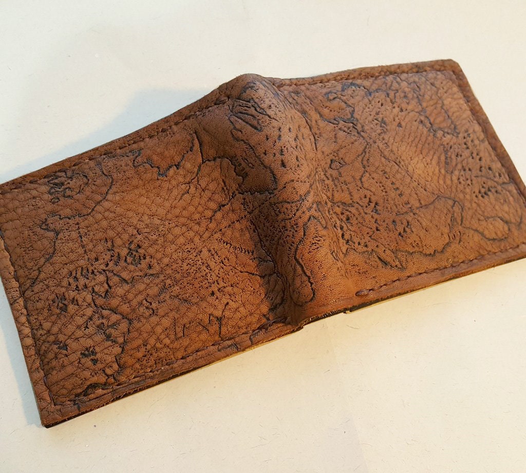 Soft suede Map of Westeros Leather wallet.