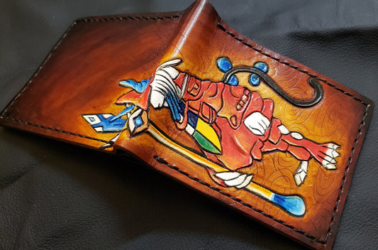 Freya Crescent - Leather Bifold Wallet - Handcrafted Final Fantasy inspired Wallet -