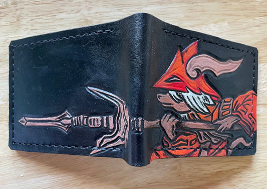 Freya Crescent - dark brown Leather Bifold Wallet - Handcrafted Final Fantasy 9 inspired wallet