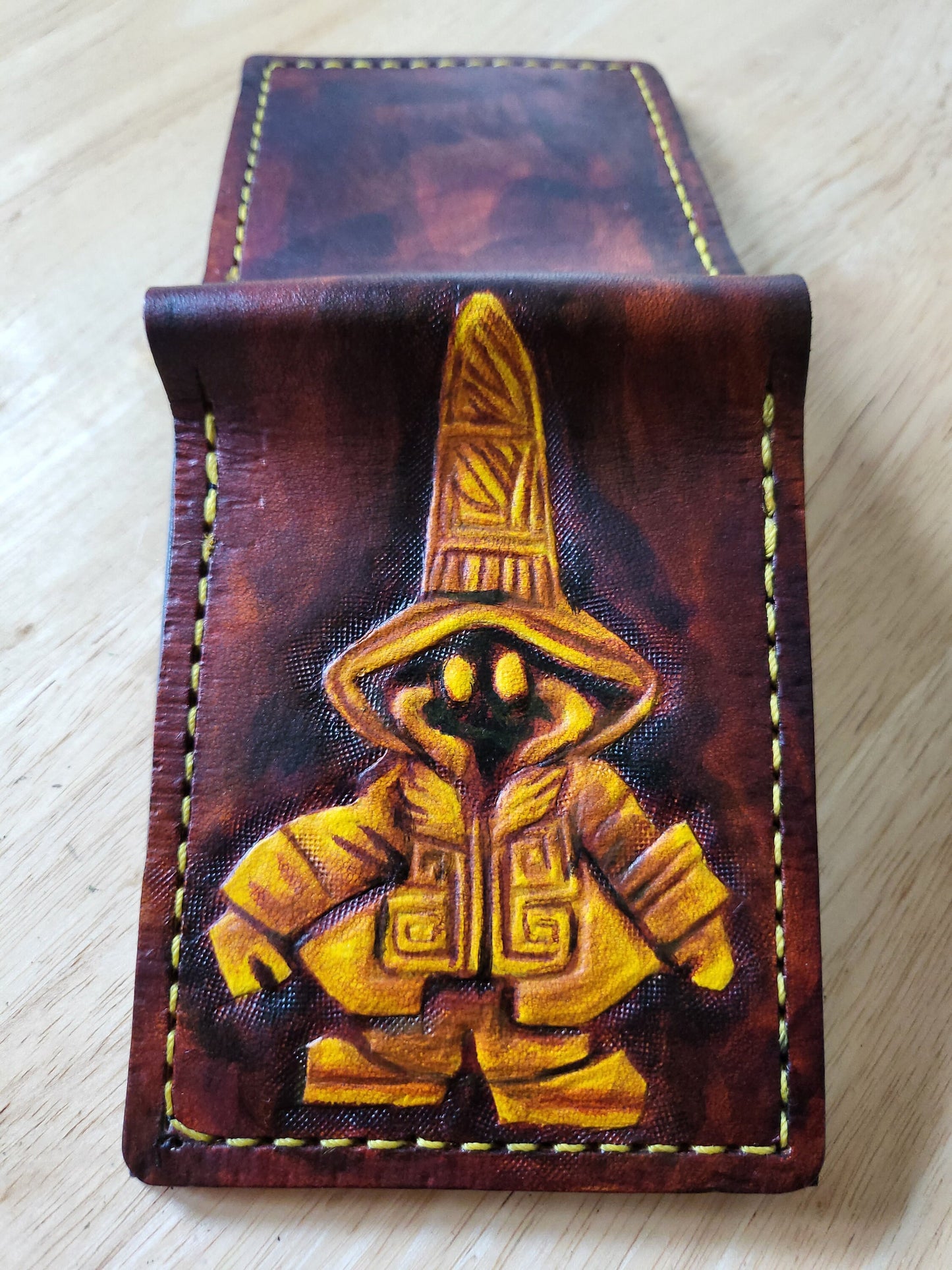 Vivi Ornitier - Leather Bifold Wallet - Handcrafted Final Fantasy inspired Wallet -