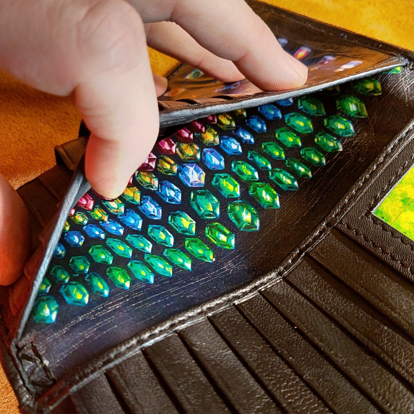 The Giants Wallet - Long leather wallet- brown version - Leather Bifold Wallet - Handcrafted Legend of Zelda Wallet - Link Wallet